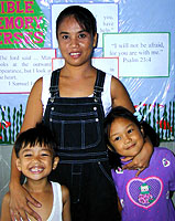 Teresa with her kids